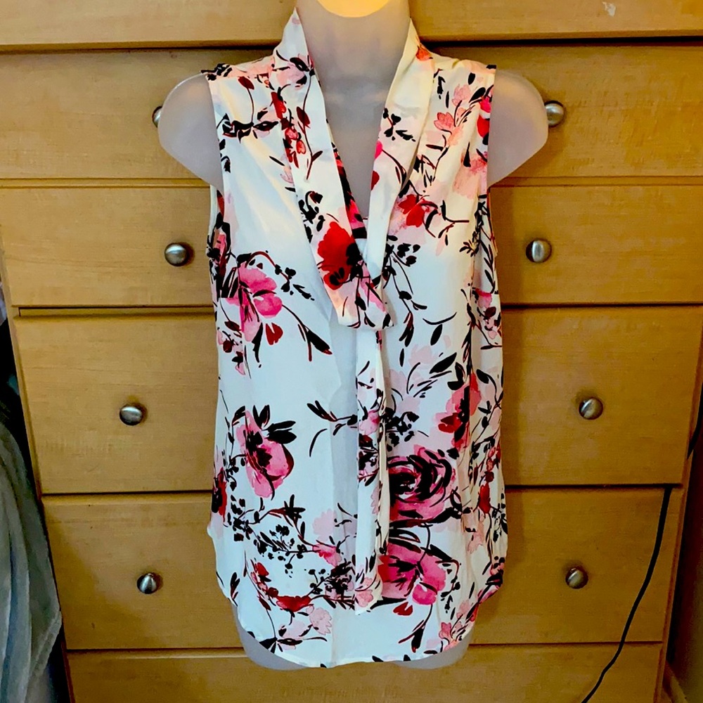 DKNY floral blouse